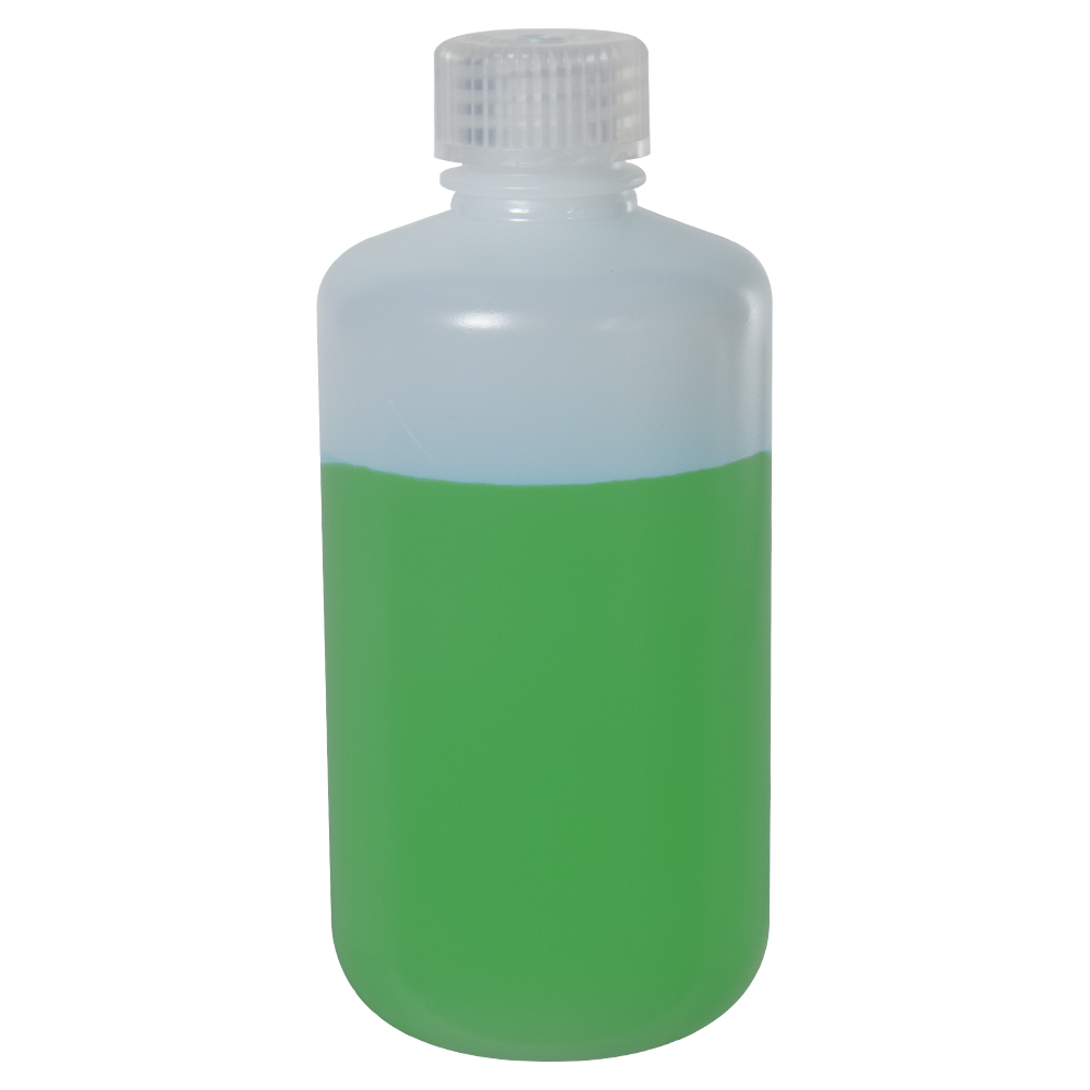 8 oz./250mL Natural HDPE Natural HDPE Nalgene™ Low-Particulate Narrow Mouth Bottle with 24mm Cap