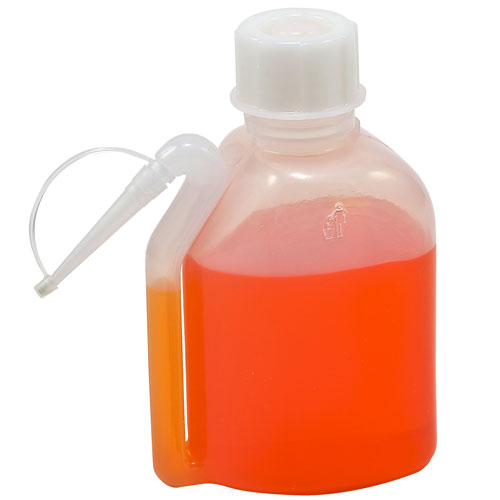 250mL Kartell® Oblong Wash Bottle with Spout & Tip Cap