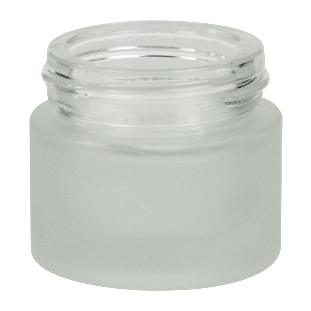8mL Frosted Glass Round Jar with 33/400 Neck (Caps Sold Separately)