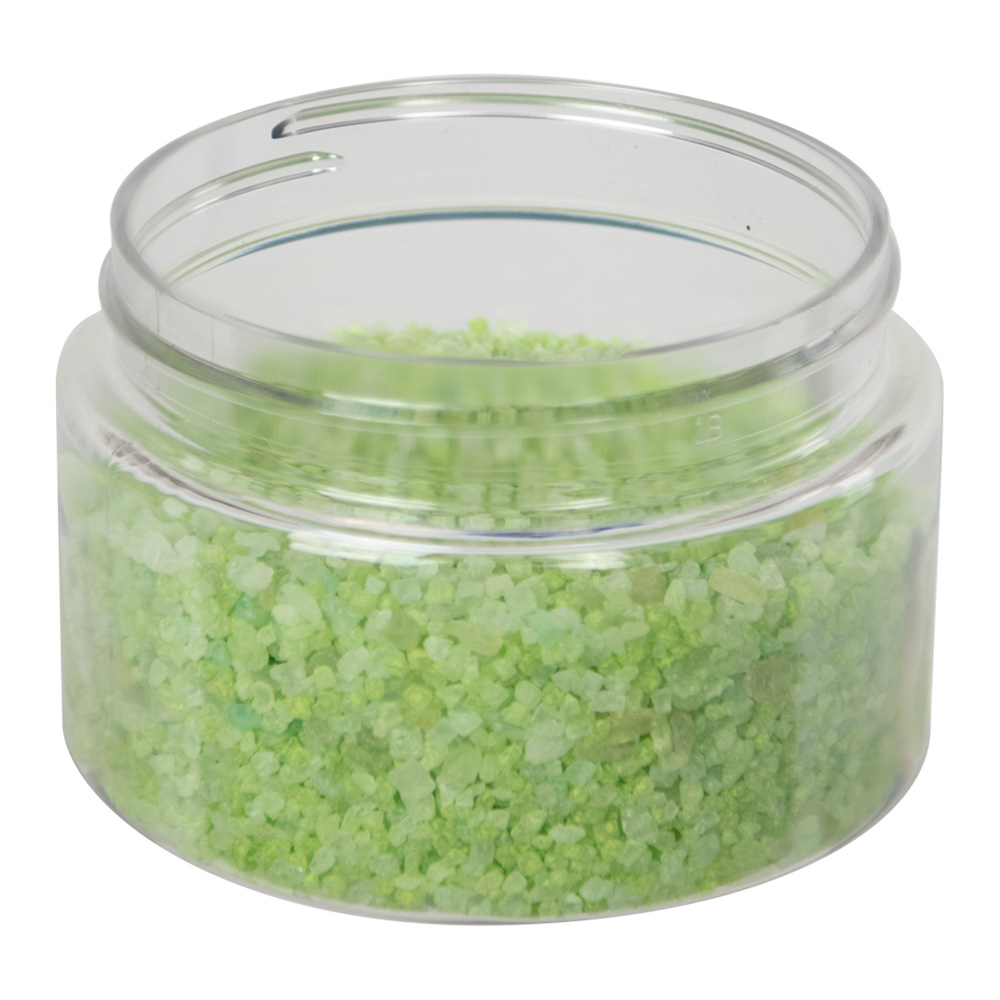 6 oz. Clear PET Low Profile Round Jar with 70/400 Neck (Caps sold separately)