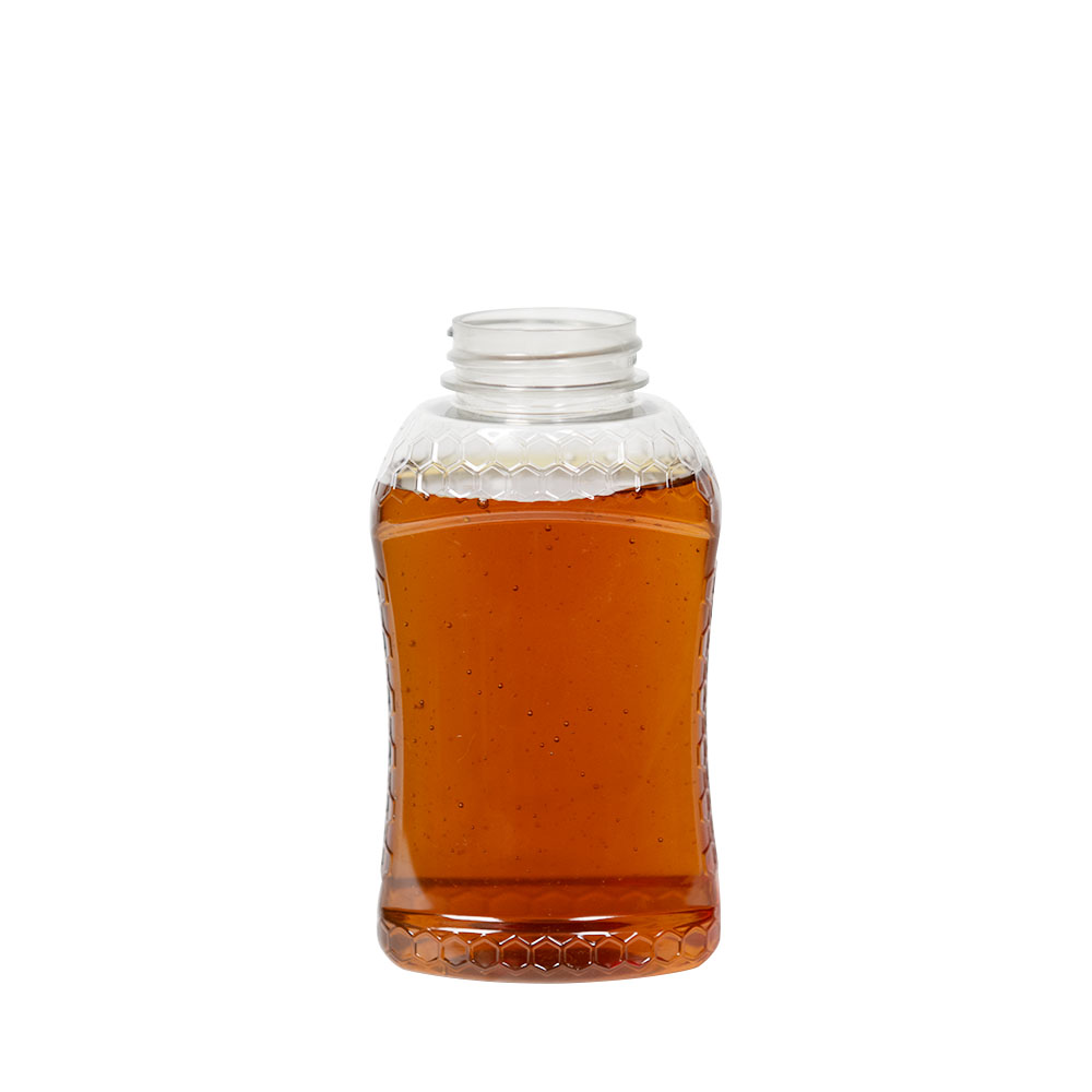 12 oz. (Honey Weight) PET Hourglass Grip Bottle with 38/400 Neck (Cap Sold Separately)