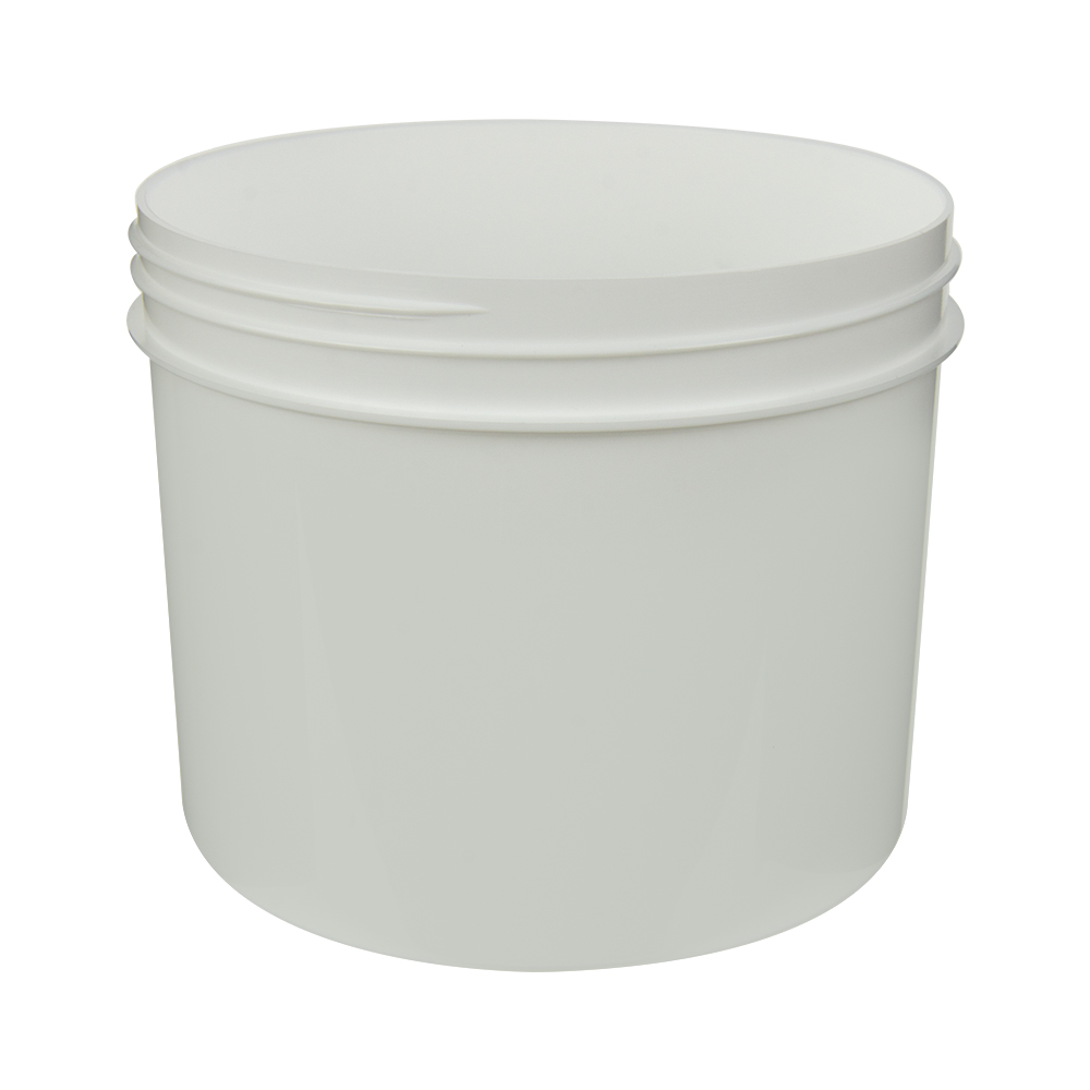 32 oz. White Polypropylene Straight-Sided Round Jar with 120/400 Neck (Cap Sold Separately)