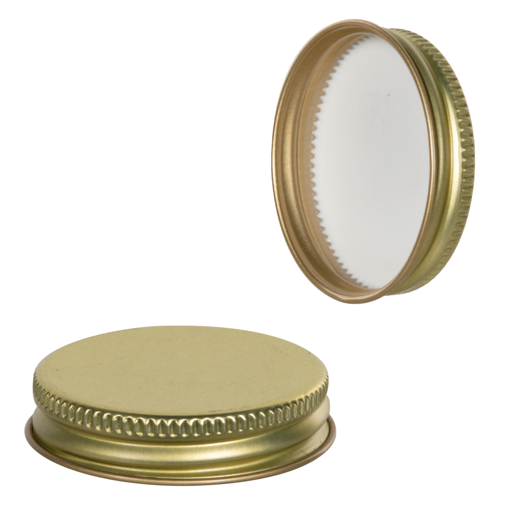 45 400 Gold Metal Cap With Plastisol Liner U S Plastic Corp 45 400 Gold Metal Cap With Plastisol Liner U S Plastic Corp