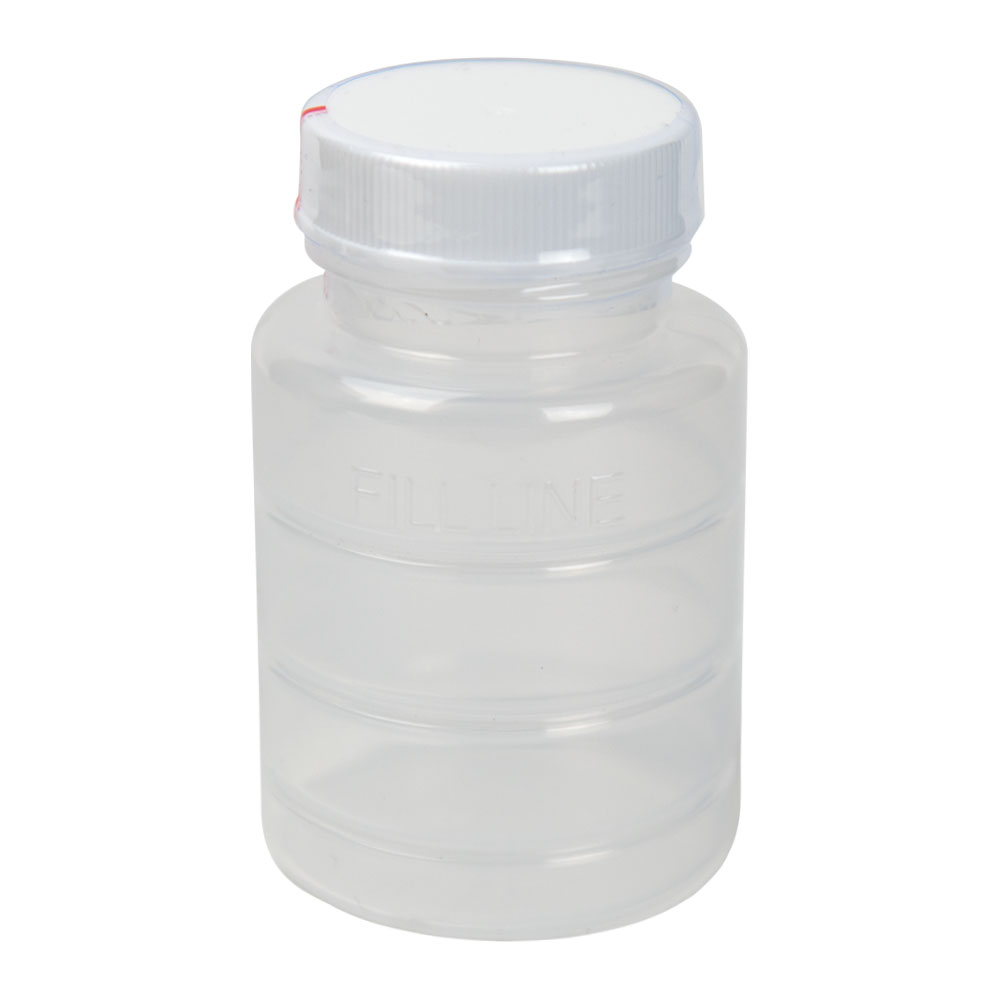 3 oz. Polypropylene Bottle with Clear Tamper Evident Band