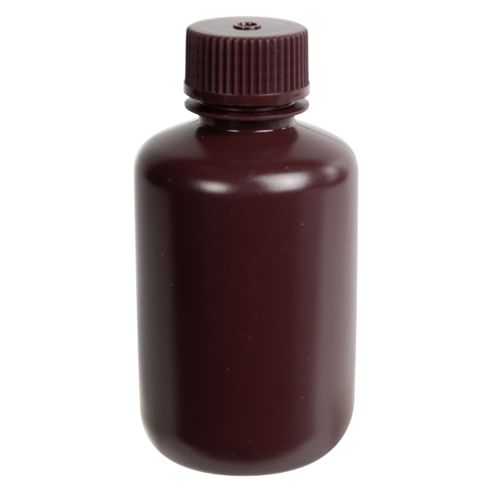125mL Diamond® RealSeal™ Amber Narrow Mouth Bottle with 24mm Cap