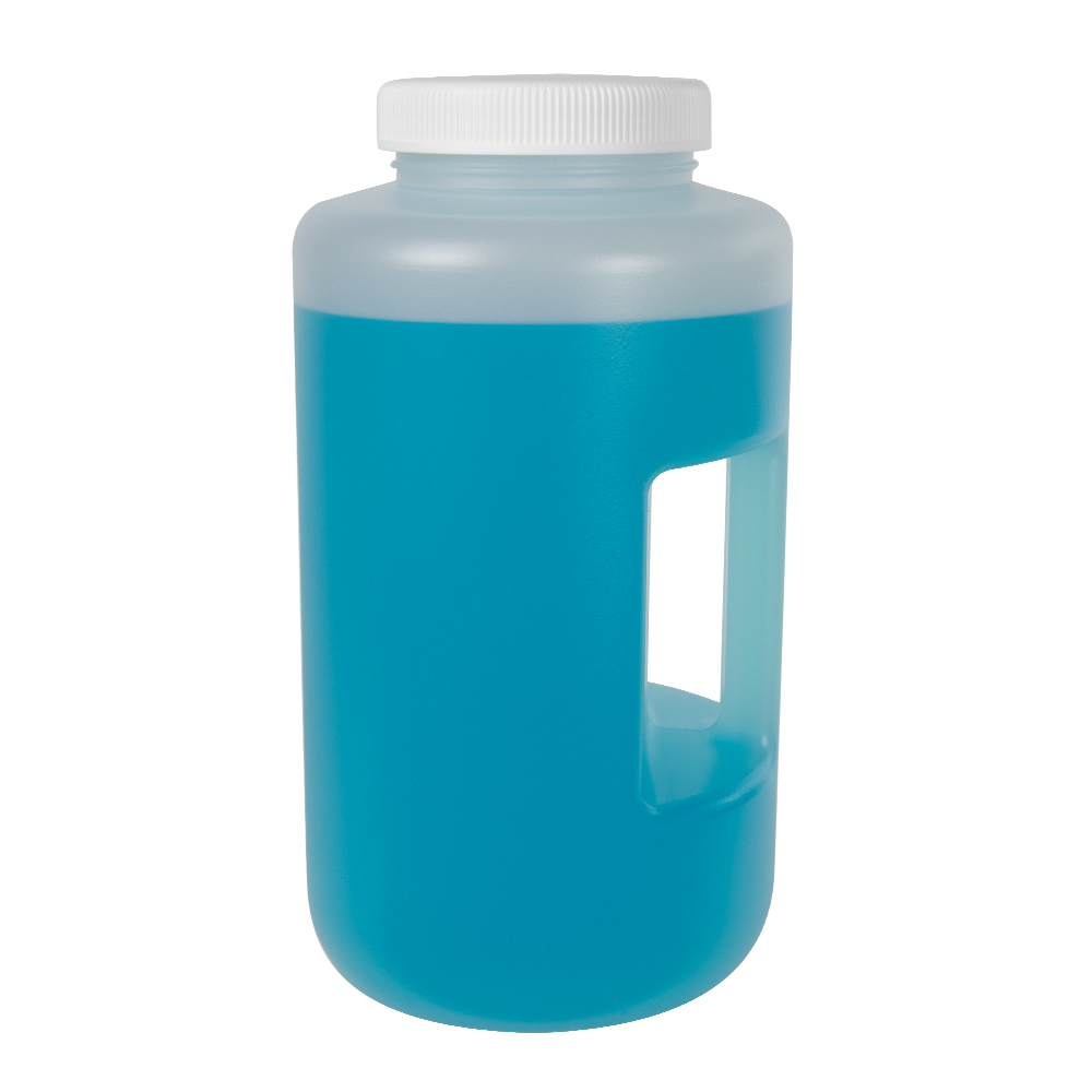 4 Liter Diamond® RealSeal™ Polypropylene Large Format Round Bottle with 100mm Cap