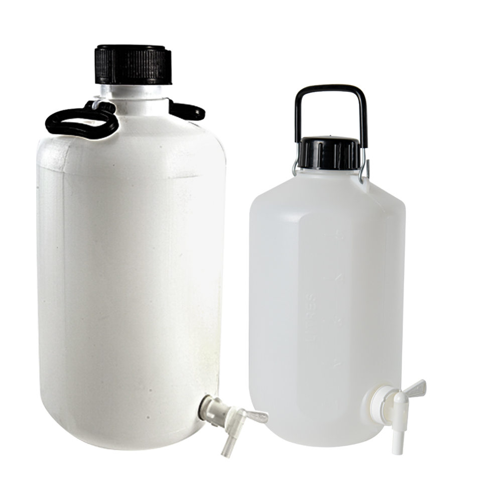 Azlon® Carboys with Stopcock U.S. Plastic Corp.