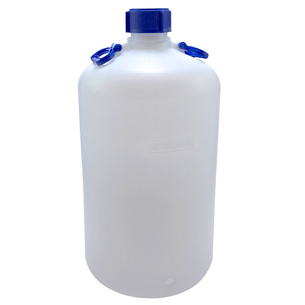 50 Liter Kartell® Heavy Walled Narrow Mouth HDPE Round Carboy
