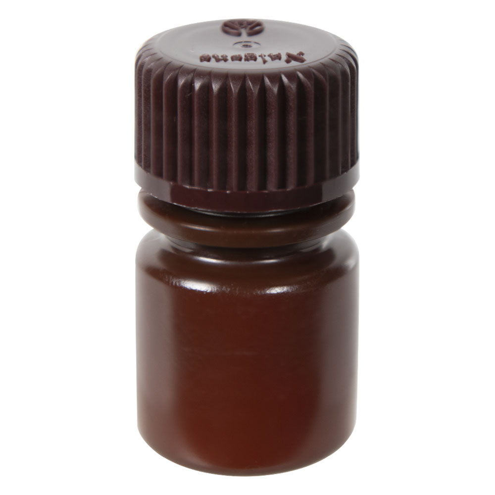 8mL Nalgene™ Narrow-Mouth Translucent Amber HDPE Bottle with 20/415 Cap