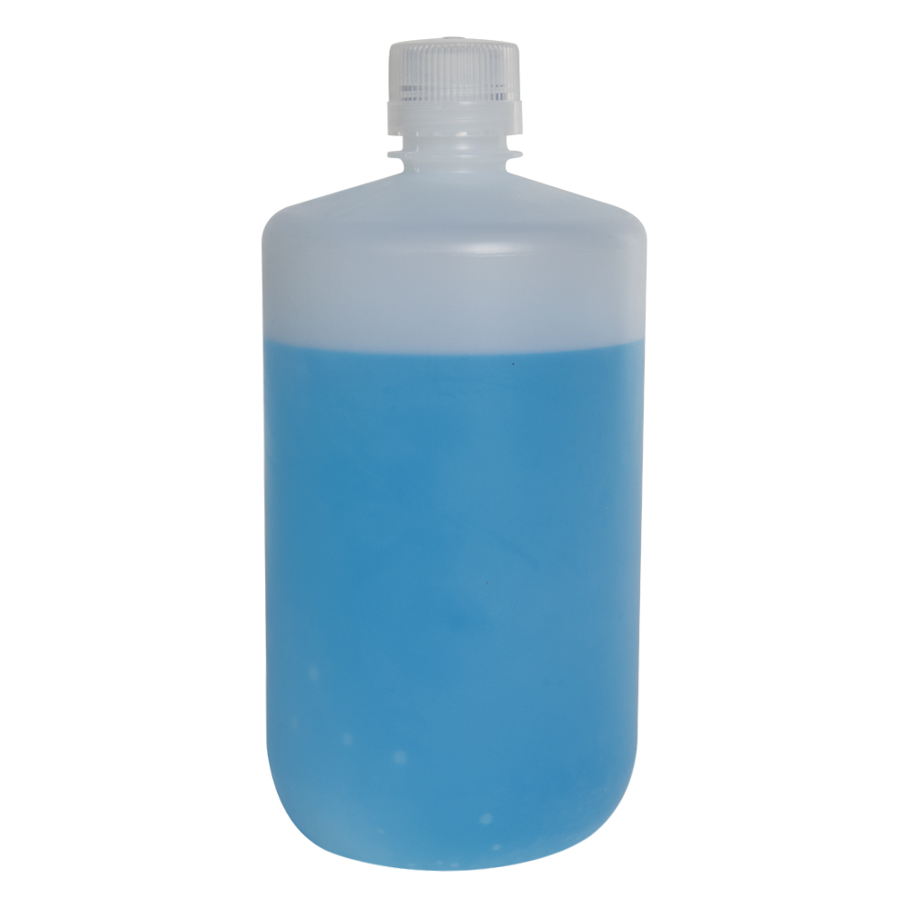 2 Liter Diamond® RealSeal™ Polypropylene Large Format Round Narrow Mouth Bottle with 38/430 Cap
