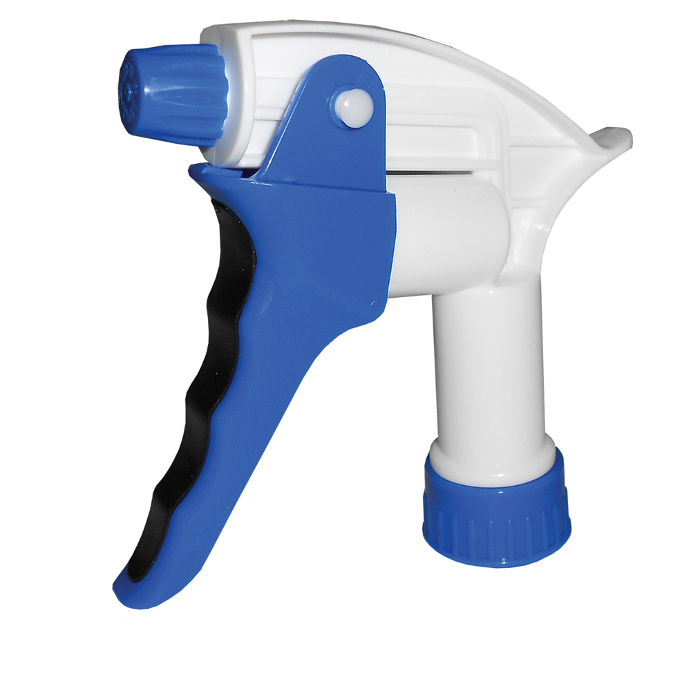28/400 White & Blue Big Blaster Cushion Grip Sprayer with 9-1/2" Dip Tube