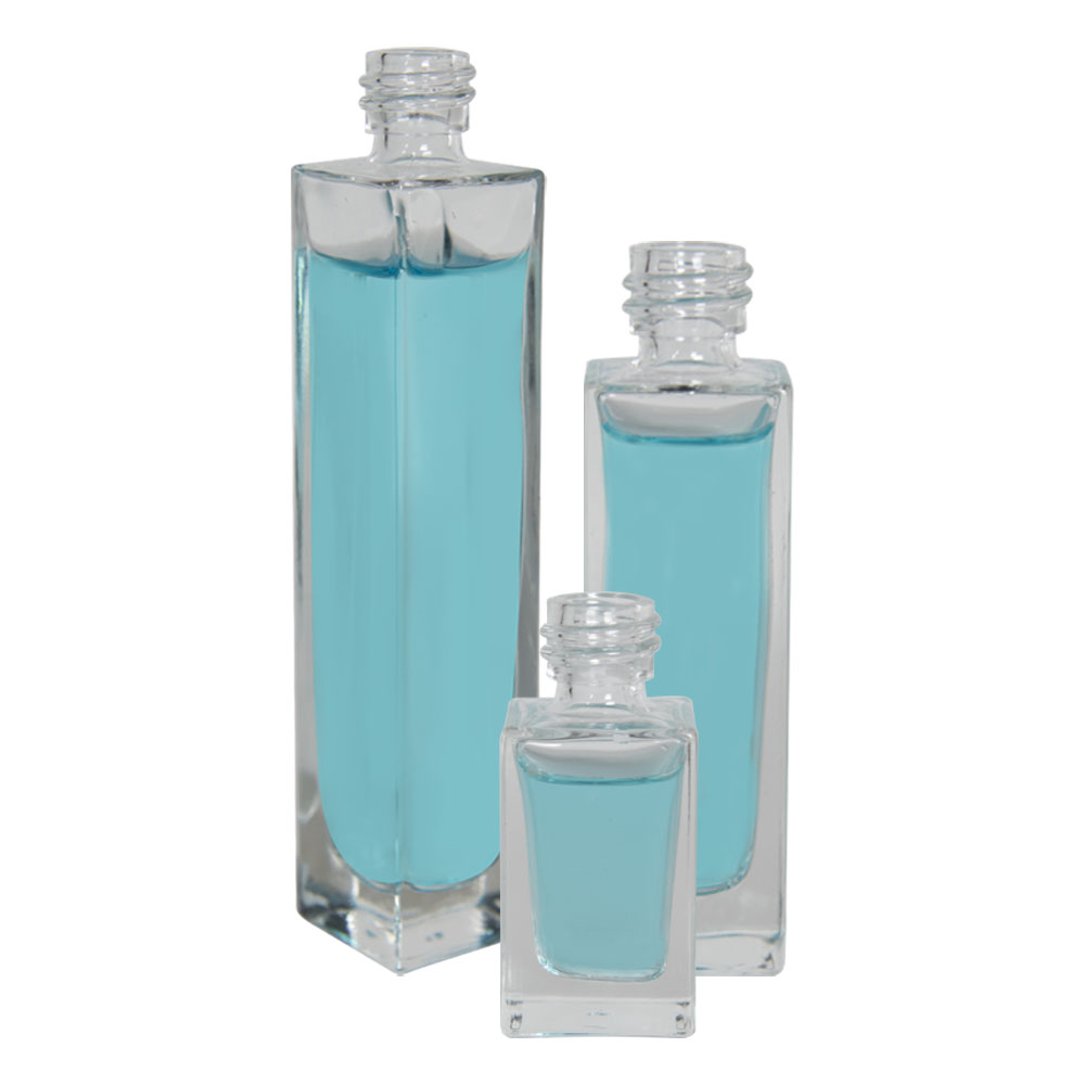 Tall Rectangular Glass Bottles