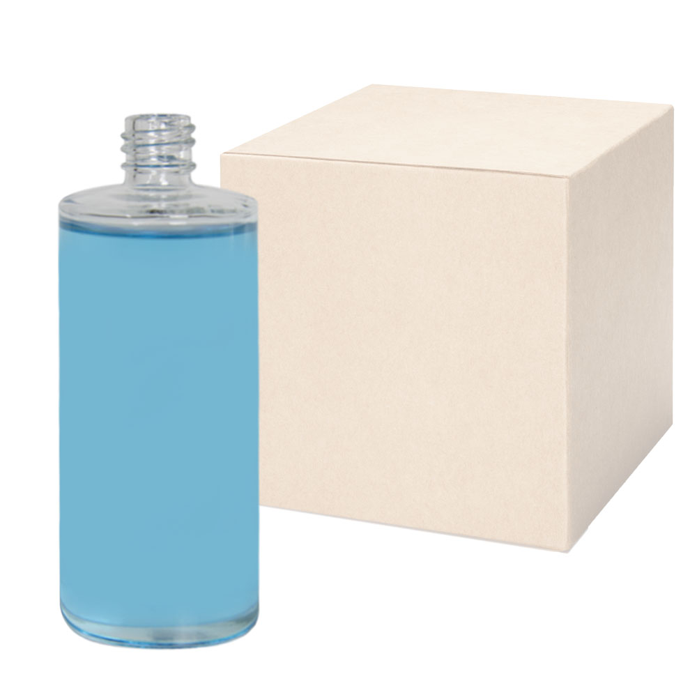 4 oz. Clear Stubby Cylinder Glass Bottle with 18/415 Neck - Case of 108 (Cap Sold Separately)