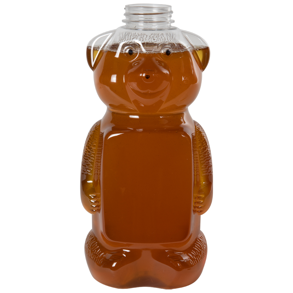 48 oz. (Honey Weight) PET Honey Bear Bottle with 38/400 Neck (Cap Sold Separately)
