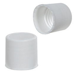 24/415 White Ribbed Polypropylene Cap with F217 Liner