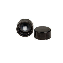 20/400 Black Phenolic Taperseal Cap with LDPE Liner