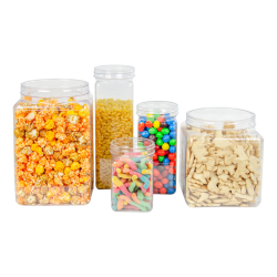 plastic jars category clear