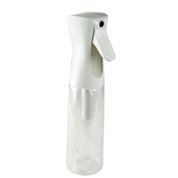 10 oz. Translucent PET/Polypropylene Flairosol Reusable Spray Bottle with White Sprayer