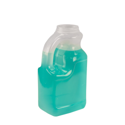 64 oz. Natural Polypropylene Jugs with 63mm Neck & Handle - Case of 6 (Caps Sold Separately)