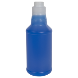 16 oz. Natural HDPE Decanter Spray Bottle with 28/400 Neck (Sprayers or Caps Sold Separately)