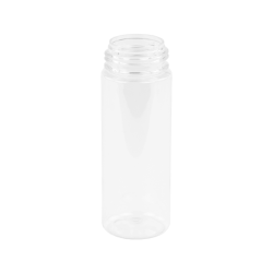 180mL Clear PET Foamer Style Cylinder Bottle with 43mm Neck  (Pump Sold Separately)