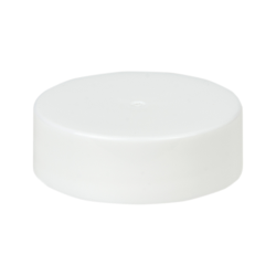 33/400 White Polypropylene Smooth Unlined Cap