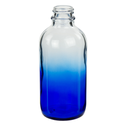 120mL Faded Blue E-Liquid Boston Round Glass Bottle with 22/400 Neck (Cap Sold Separately)