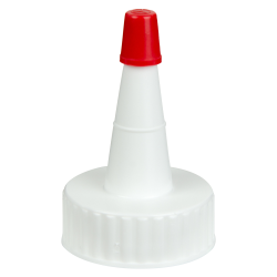 28/400 White Yorker Spout Cap with Regular Red Tip