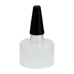 28/410 Natural Yorker Spout Cap with Long Black Tip