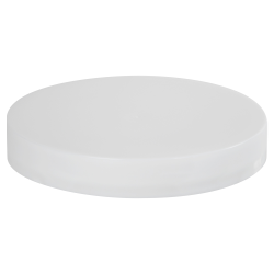 89/400 White Polypropylene Smooth Cap with PE Foam Liner