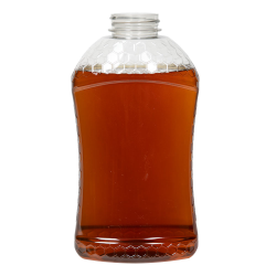 32 oz. (Honey Weight) Clear PET Hourglass Grip Bottle with 38/400 Neck (Cap Sold Separately)