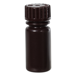 1/8 oz./4mL Nalgene™ Amber Narrow Mouth Bottle with 13mm Cap