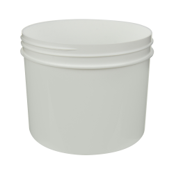 32 oz. White Polypropylene Straight Sided Jar with 120/400 Neck (Cap Sold Separately)