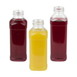 CP Square PET Beverage Bottles DBJ Neck