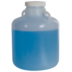 2-1/2 Gallon Nalgene™ Wide Mouth LDPE Carboy with Handles
