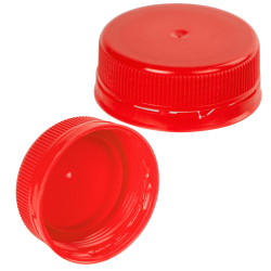 38mm ISS Red LDPE Tamper Evident Screw Cap