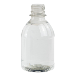 8 oz. Clear PET Water Bottle with 28mm PCO Neck (Cap Sold Separately)
