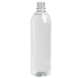 24 oz. Clear PET Smooth Water Bottle with 28mm PCO Neck (Cap Sold Separately)