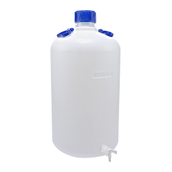 50 Liter Kartell® Heavy Walled Narrow Mouth HDPE Carboy with Spigot