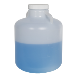 10 Liter Diamond® RealSeal™ Round Wide Mouth LDPE Carboy