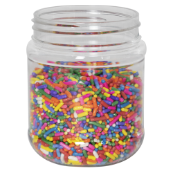 8 oz. Clear PET Jar with 63/400 Neck (Caps Sold Separately)