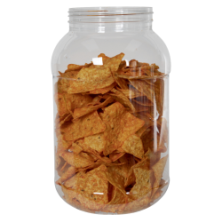 135 oz. Clear PET Round Jar with 110/400 Neck (Caps Sold Separately)