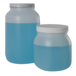 Large Wide Mouth HDPE Jars with Caps