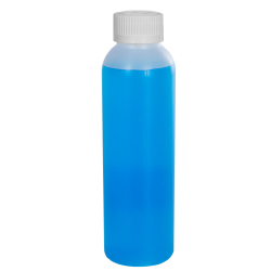 4 oz. HDPE Natural Cosmo Bottle with CRC 20/410 Cap with F217 Liner