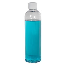 4 oz. Cosmo High Clarity Round Bottle with Plain 20/410 Cap with F217 Liner
