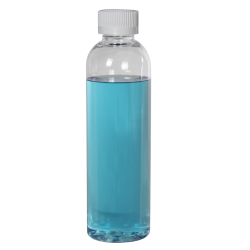 6 oz. Cosmo High Clarity Round Bottle with CRC 24/410 Cap with F217 Liner