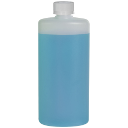 6 oz. Natural HDPE Oval Bottle with 20/410 CRC Cap