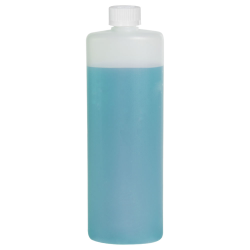 8 oz. Natural HDPE Oval Bottle with 20/410 CRC Cap