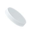 100/400 White Polypropylene Ribbed Cap with F217 Liner