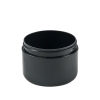 8 oz. Black Polypropylene Dome Double-Wall Round Jar with 89/400 Neck (Cap Sold Separately)